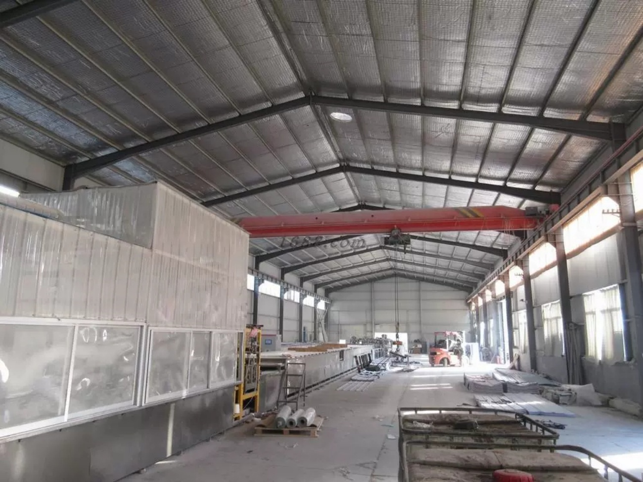 Roof Tile Production Workshop and Material Handling
