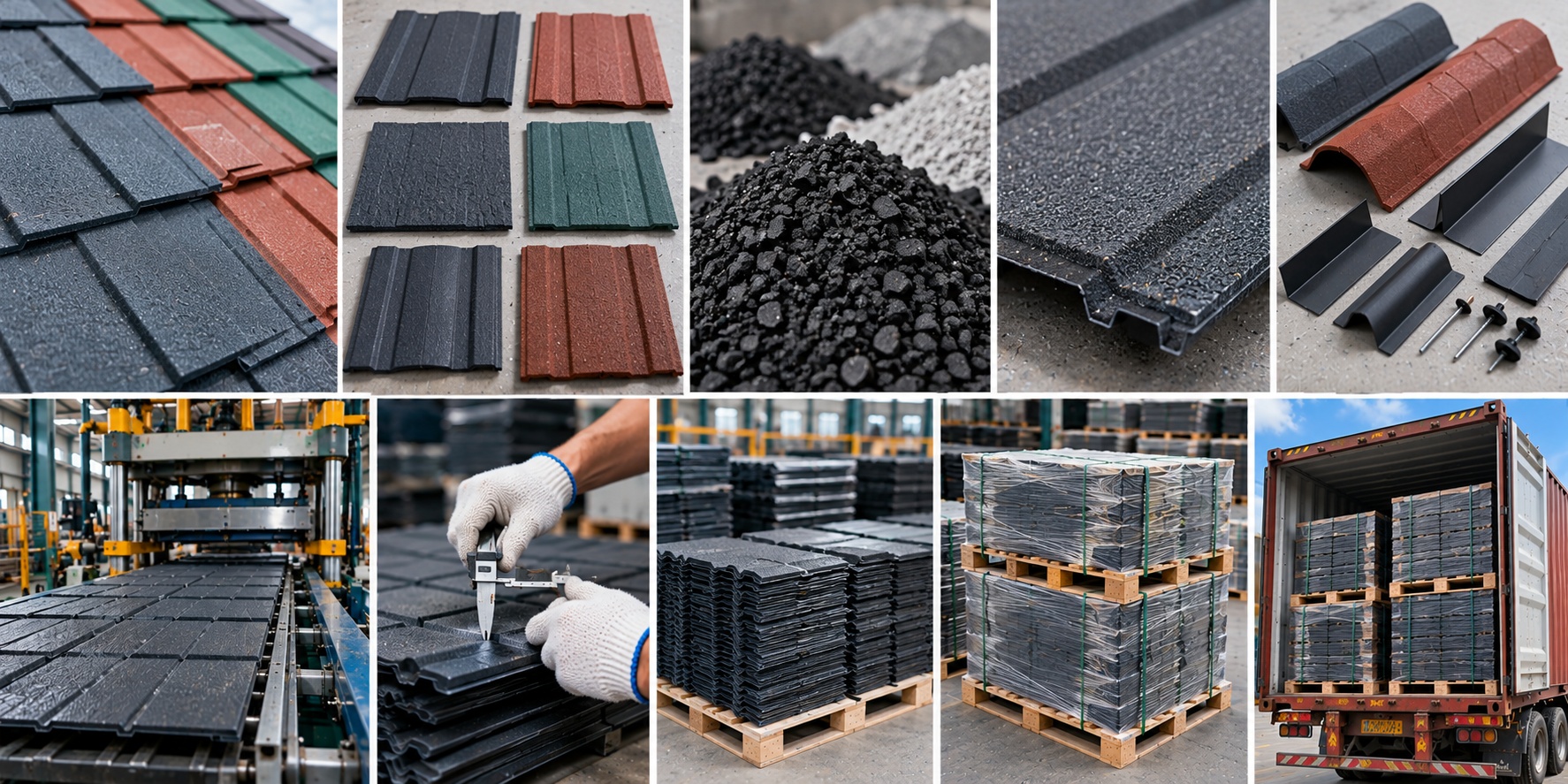 Rubber Roof Tiles